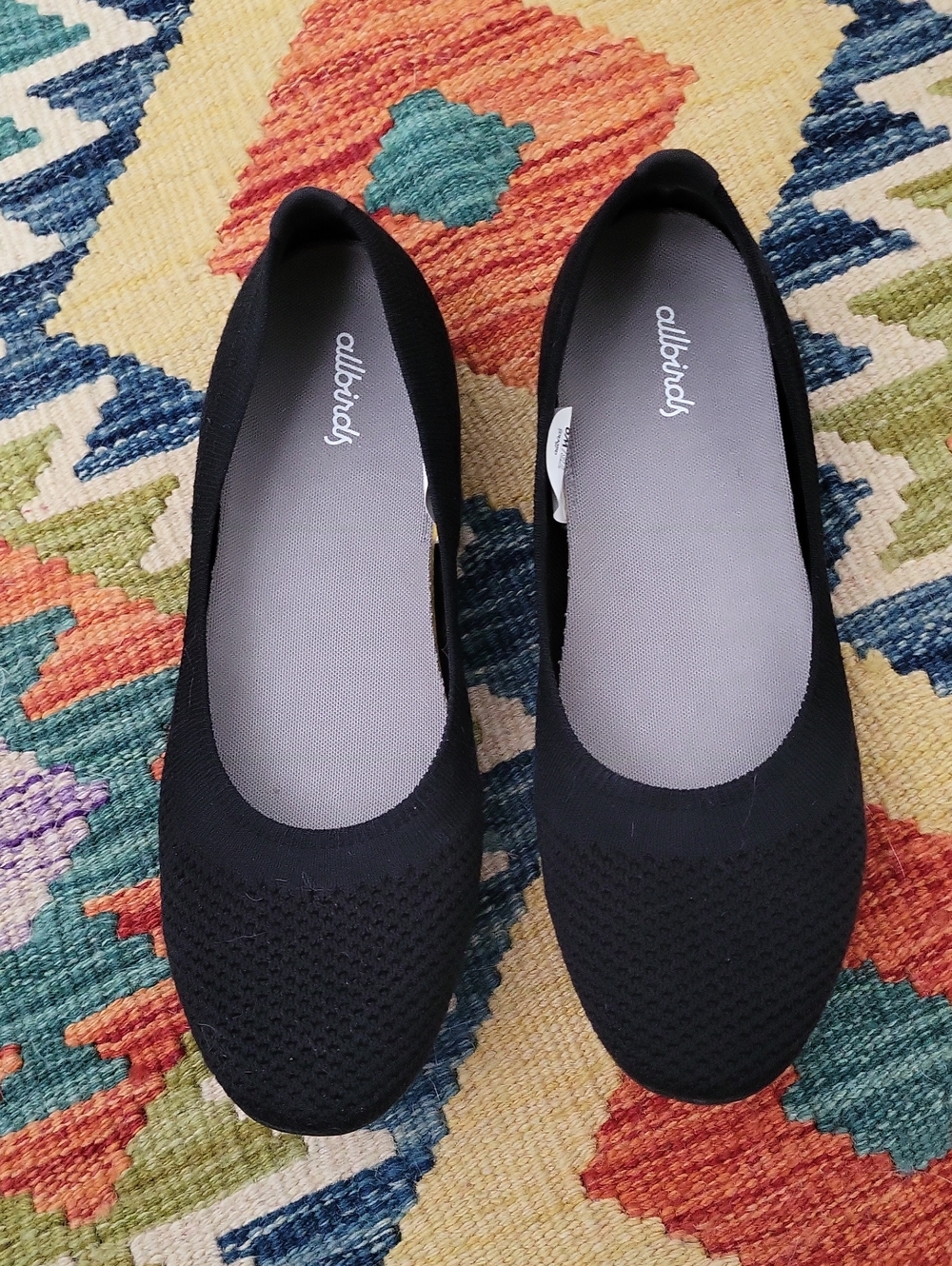 Allbirds Tree Breezers Ballet Flats - Black - 9